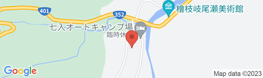 尾瀬入山口の宿 七入山荘の地図