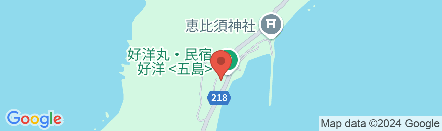 民宿 好洋 <五島・中通島>の地図