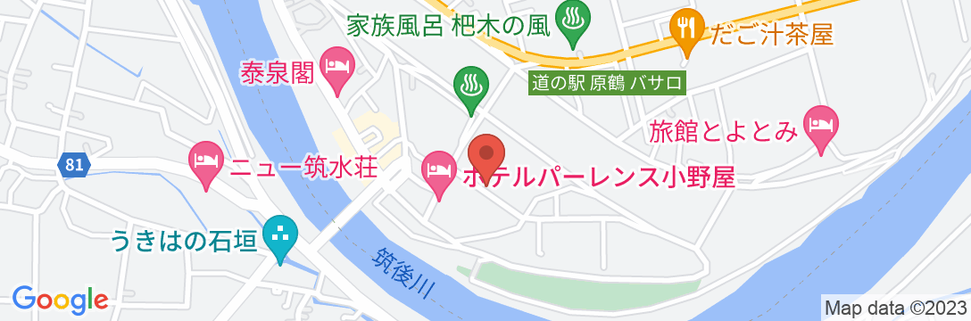原鶴温泉 旅館 佐藤荘の地図
