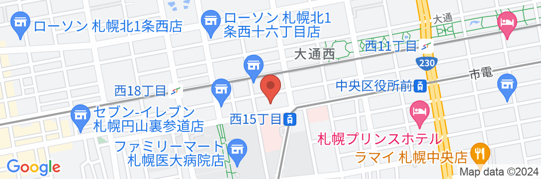 ホテル ハミルトン札幌の地図