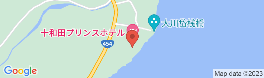 十和田西湖畔温泉 十和田プリンスホテルの地図