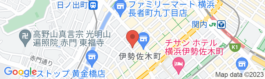 ホテルグランドサン横浜の地図