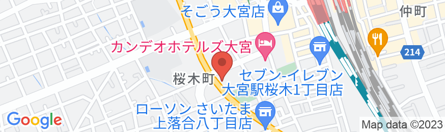 天然温泉 さくらの湯 スーパーホテルさいたま・大宮駅西口の地図