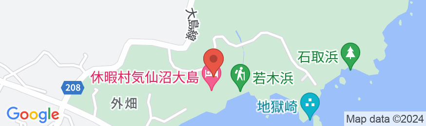 休暇村気仙沼大島の地図