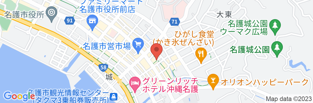 名護ビジネスホテルの地図