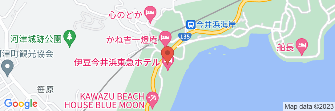伊豆今井浜東急ホテルの地図