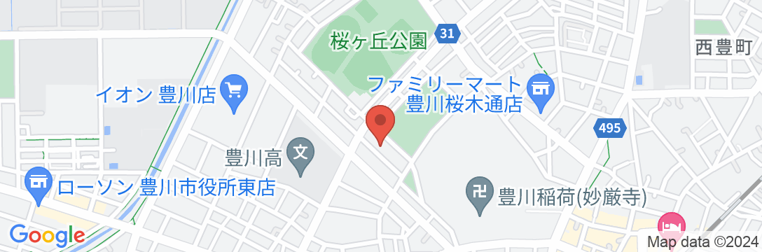 豊川ビジネスホテルの地図