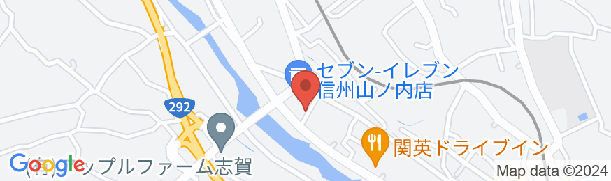 湯田中温泉 味な湯宿 やすらぎの地図