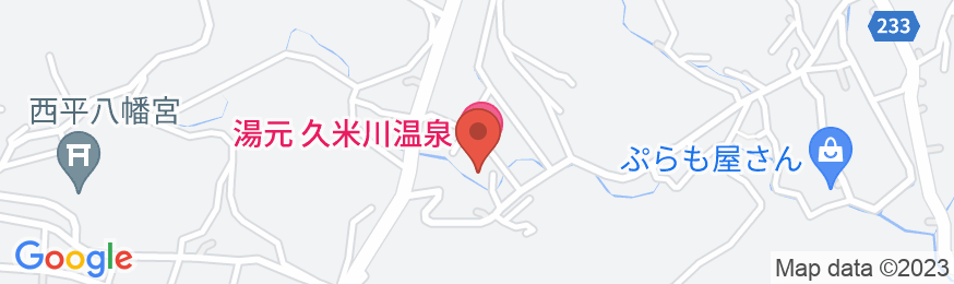 湯元 久米川温泉の地図
