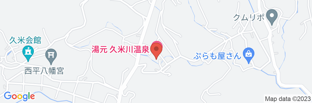 湯元 久米川温泉の地図