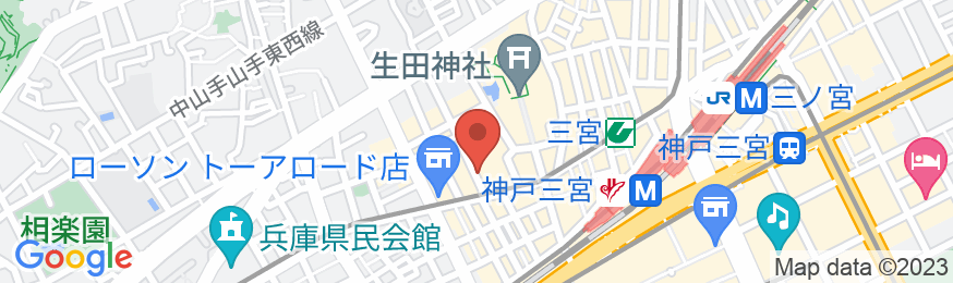 the b 神戸(ザビー こうべ)の地図