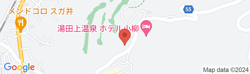 湯田上温泉 旅館 初音の地図