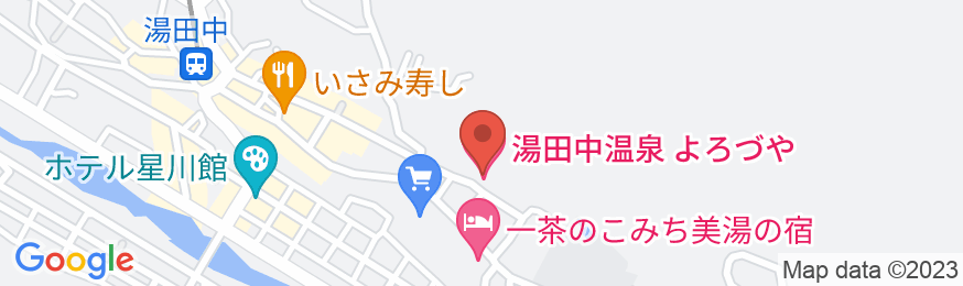 湯田中温泉 よろづやの地図