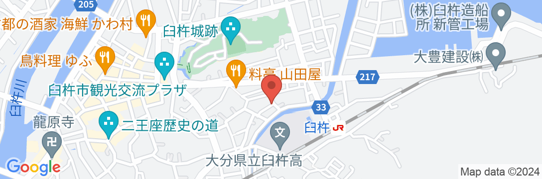五嶋旅館の地図