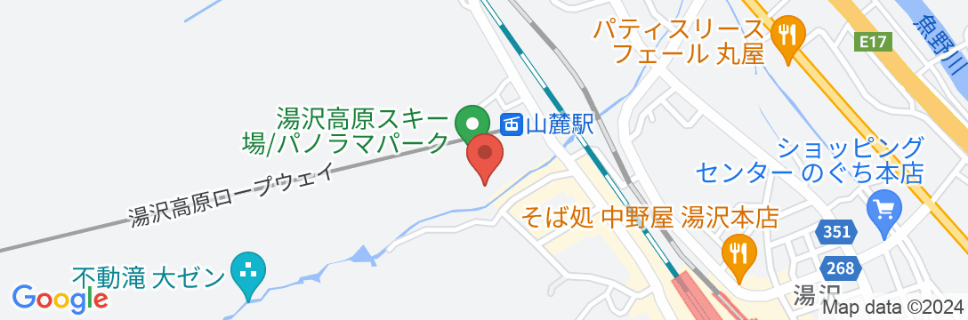 越後湯沢温泉 湯沢東映ホテルの地図