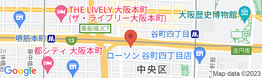 東横INN大阪船場東の地図