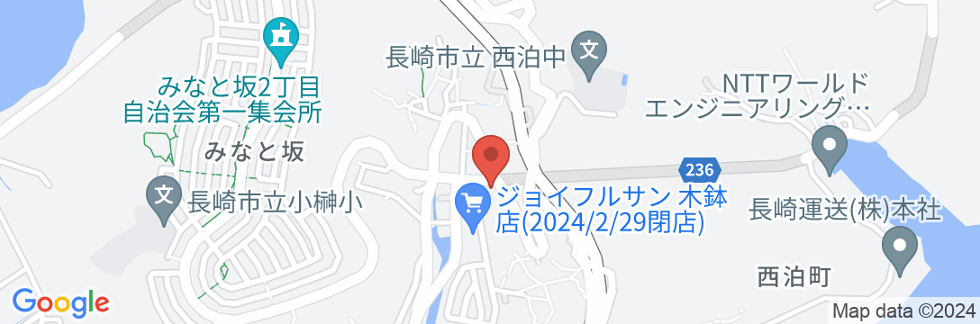 民宿 女神大橋の地図