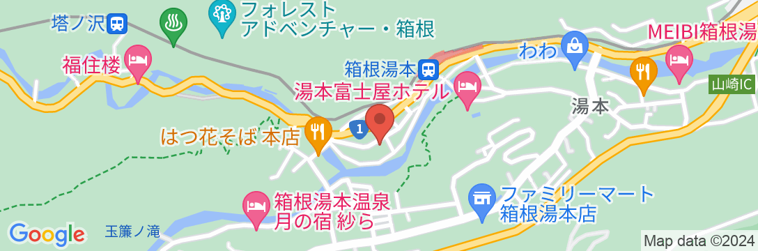 弥次喜多の湯の地図