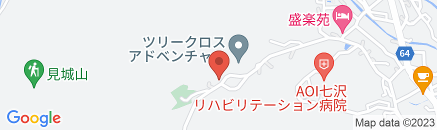 七沢温泉 中屋旅館の地図