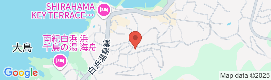 天然本クエ鍋料理の宿 紀州の宿 白砂の地図