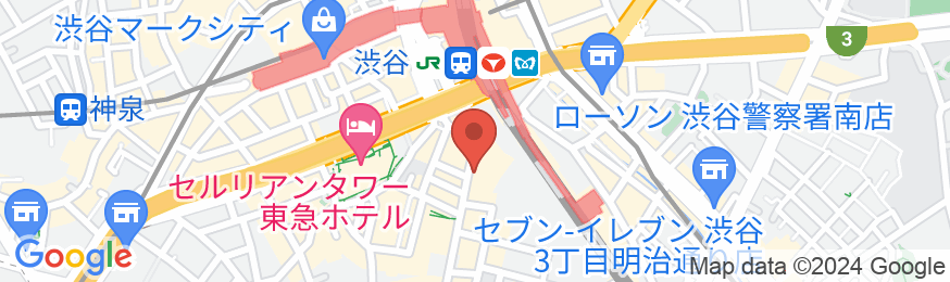 渋谷グランベルホテルの地図