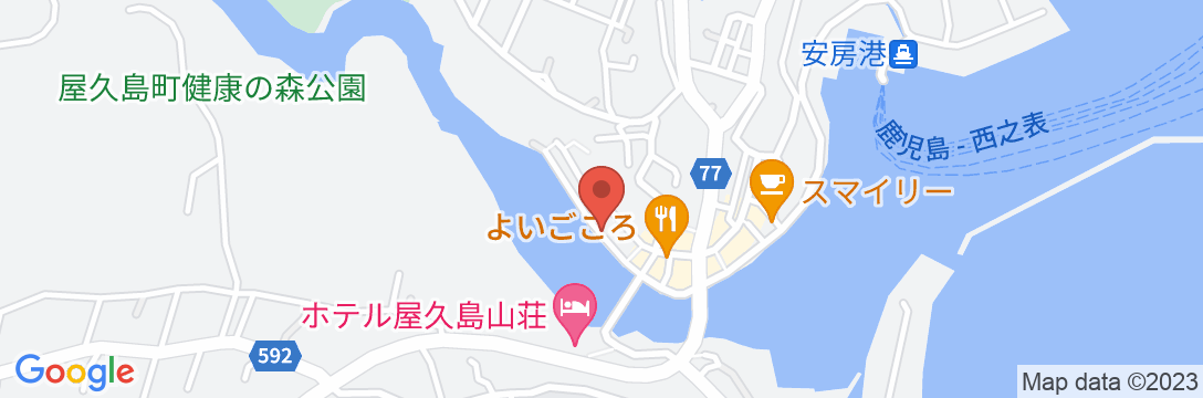 ペンション LA・ISLA・TASSE(ラ・イスラ・タセ) <屋久島>の地図