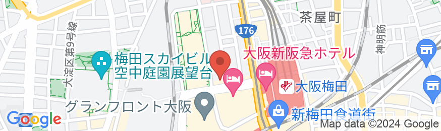 ホテルランドマーク梅田の地図