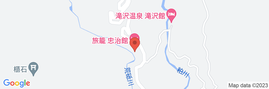 赤城温泉 上州赤城山人情の里 旅籠 忠治館の地図