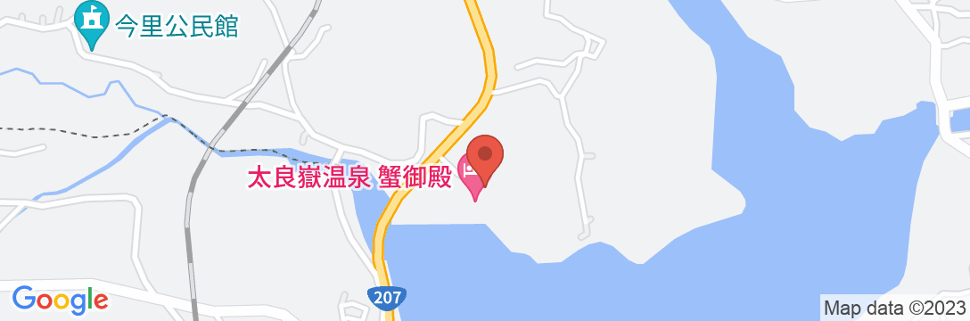 太良嶽温泉ホテル 蟹御殿の地図