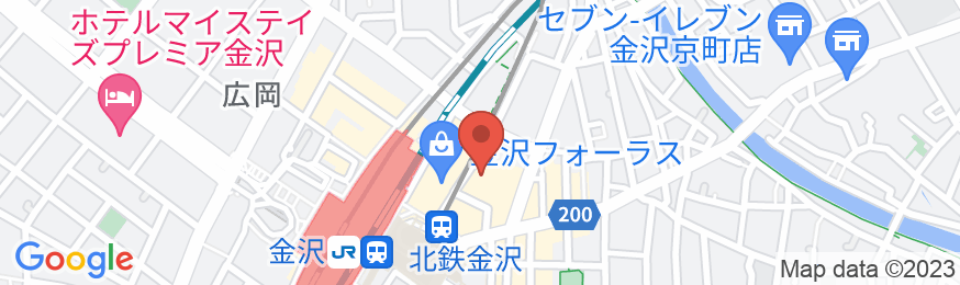 天然温泉 加賀の湧泉 ドーミーイン金沢(ドーミーイン・御宿野乃 ホテルズグループ)の地図