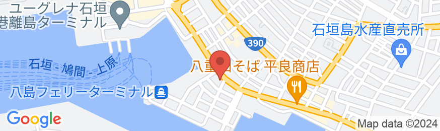 ホテルピースアイランド石垣イン八島 <石垣島>の地図
