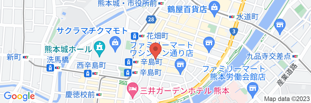 東横INN熊本新市街の地図