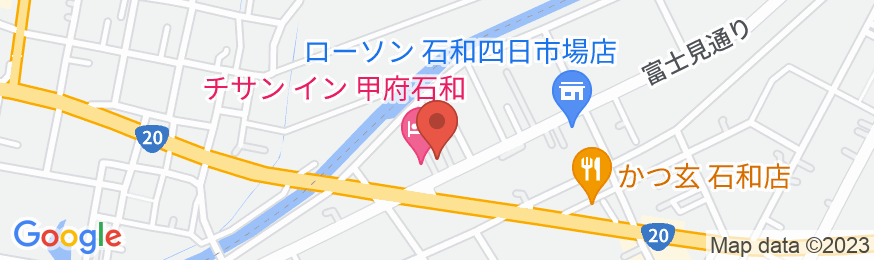 ホテルルートインコート甲府石和の地図