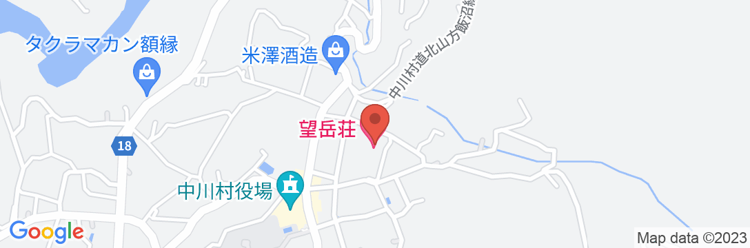 望岳荘の地図