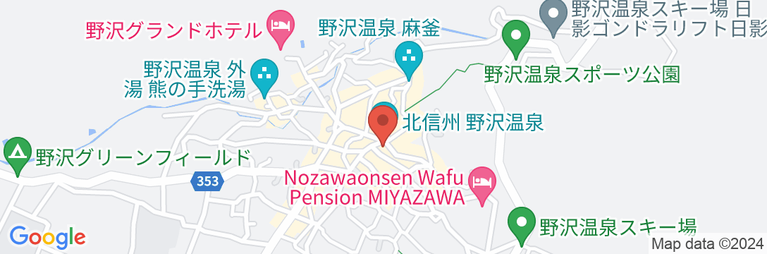 野沢温泉 常盤屋旅館の地図
