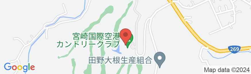 宮崎国際空港カントリークラブロッジの地図