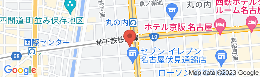 ホテルウィングインターナショナル名古屋の地図
