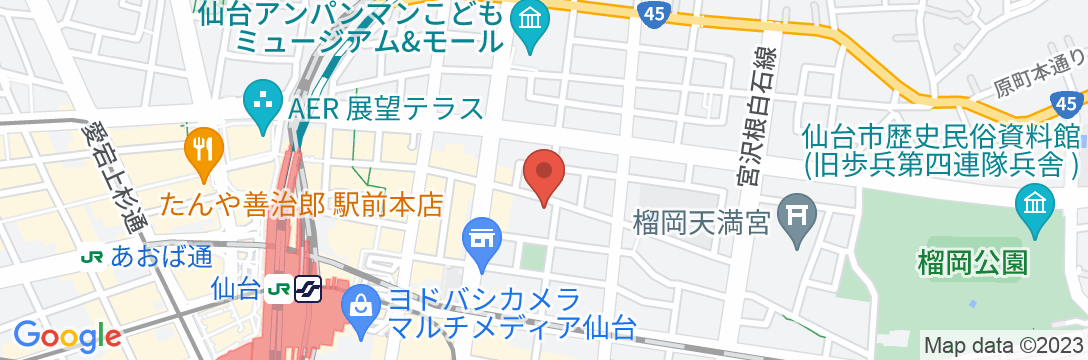 東横INN仙台東口2号館の地図