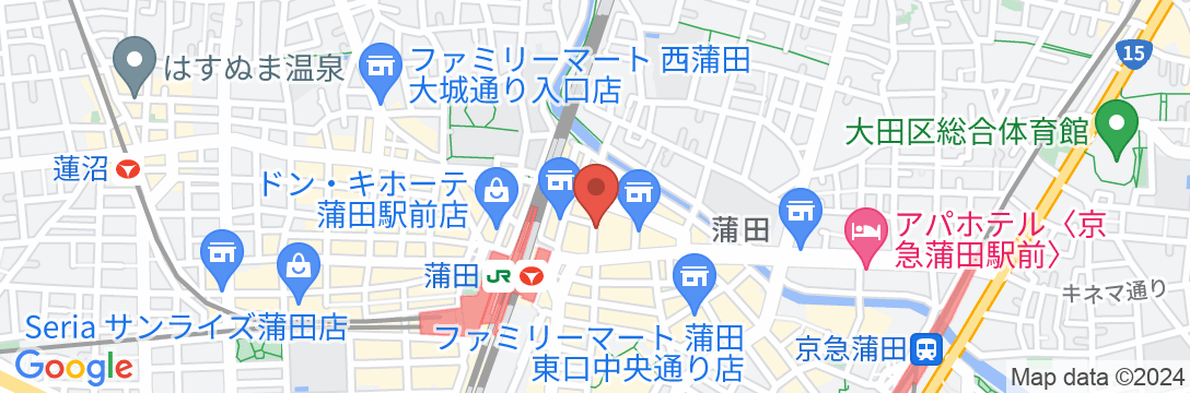 グランパークホテル パネックス東京の地図