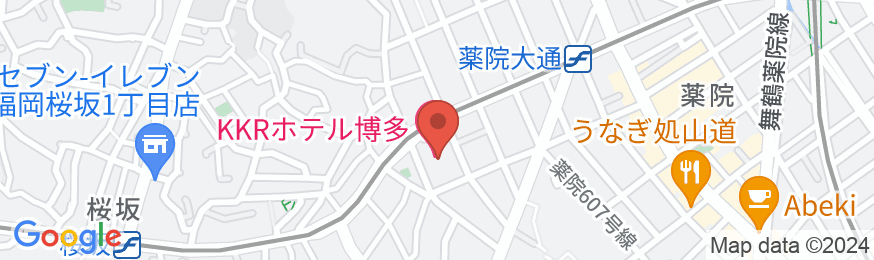 KKRホテル博多(国家公務員共済組合連合会福岡共済会館)の地図