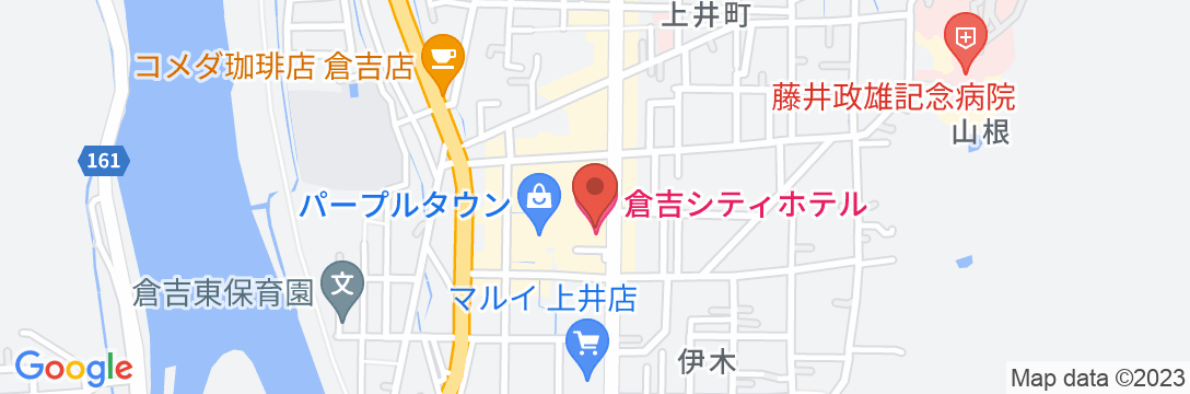 倉吉シティホテルの地図