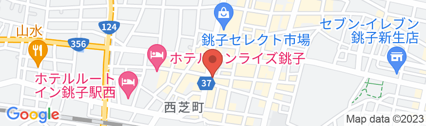 銚子プラザホテルの地図