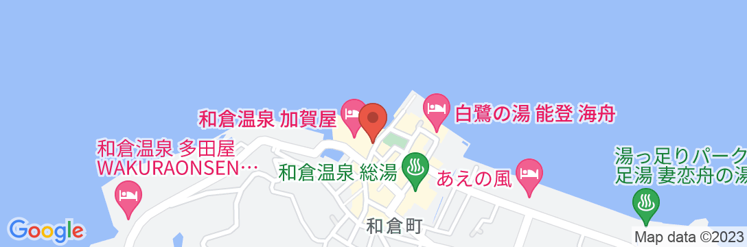 和倉温泉 加賀屋の地図