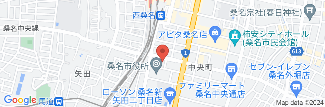 セントラルホテル<三重県桑名市>の地図