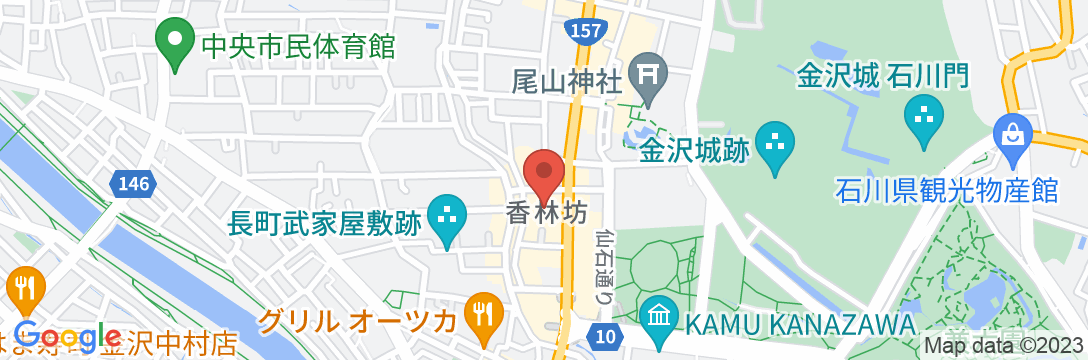 東横INN金沢兼六園香林坊の地図