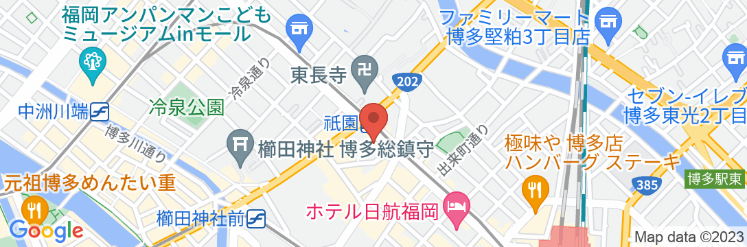 東横INN博多駅前祇園の地図