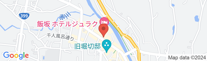 飯坂温泉 飯坂ホテルジュラクの地図