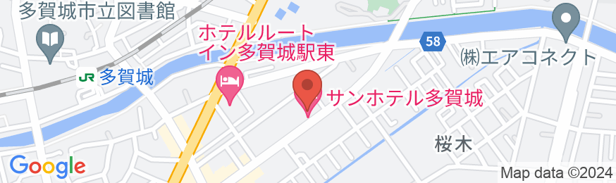 サンホテル多賀城の地図