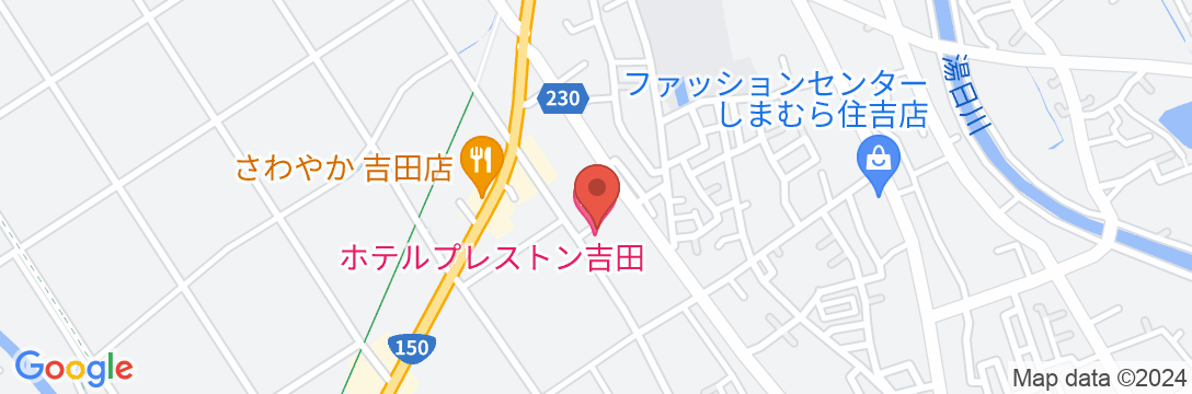 ホテルプレストン吉田の地図