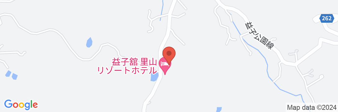 益子温泉 益子舘 里山リゾートホテルの地図